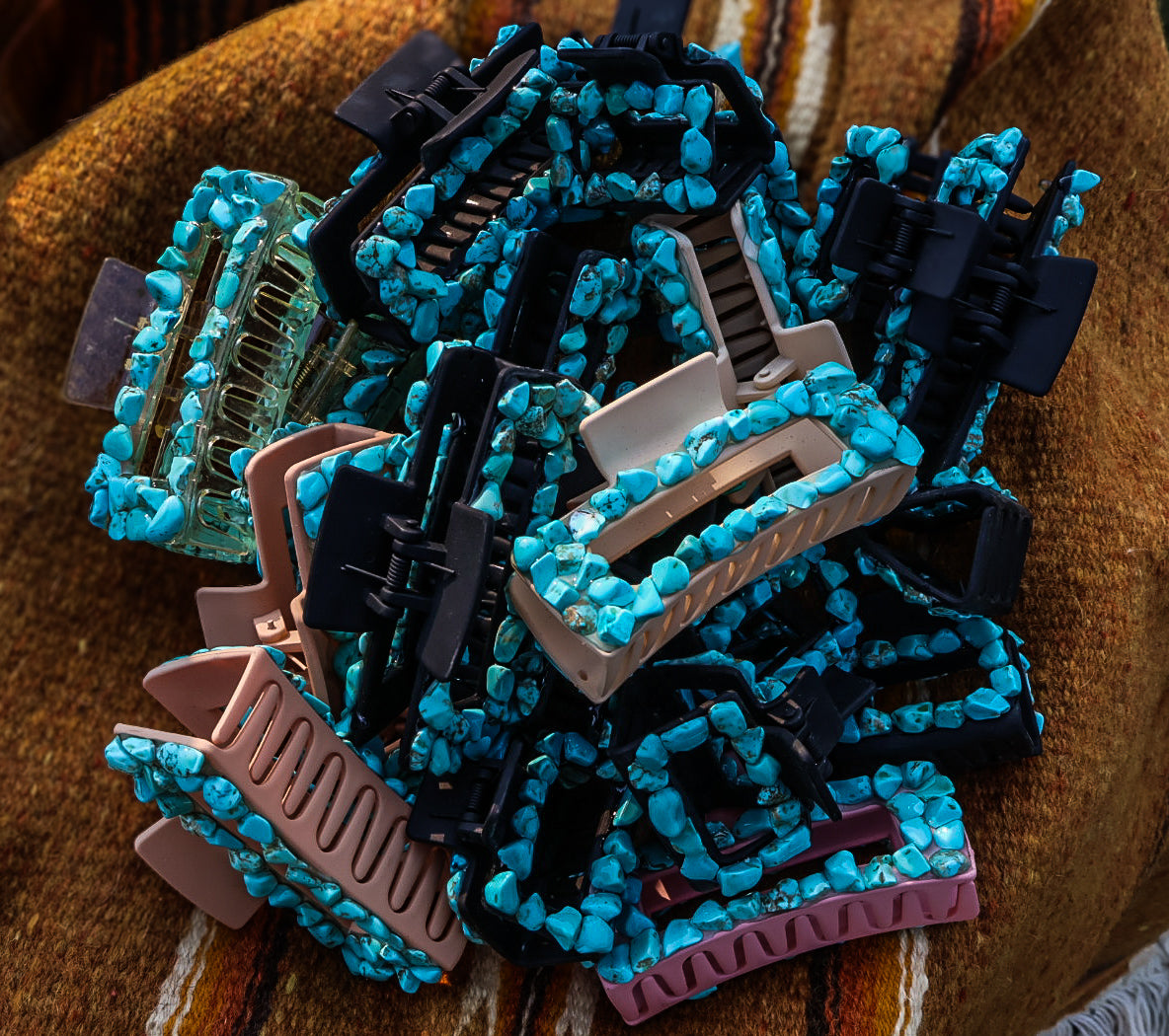 Turquoise Claw Clip