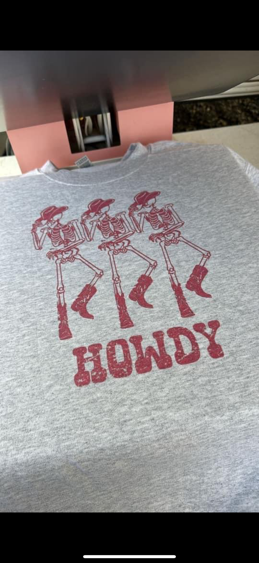 HOWDY SKELETONS-PINK
