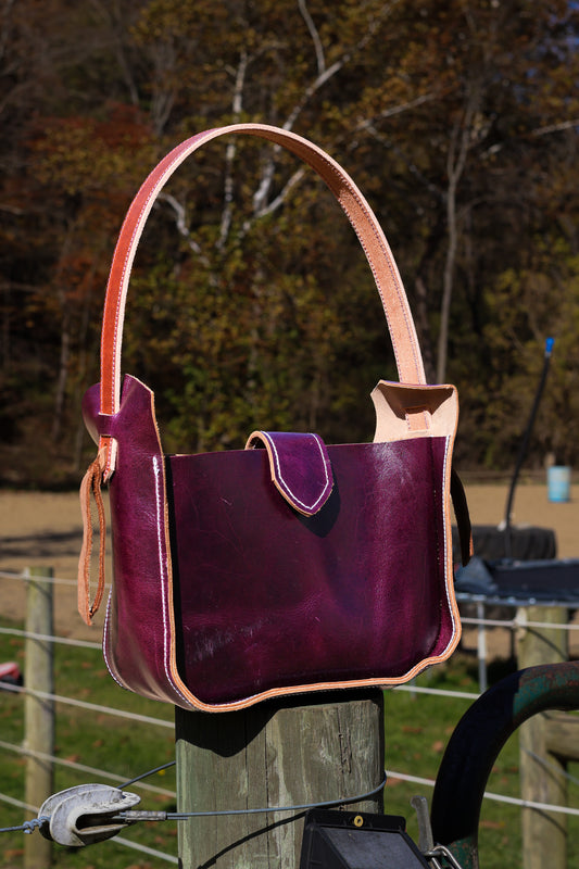 Purple Stirrup Bag