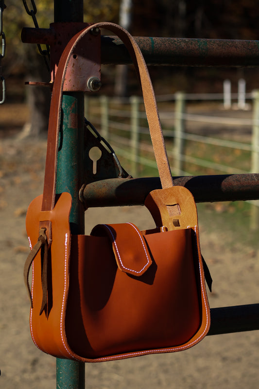 Burnt Orange Stirrup Bag